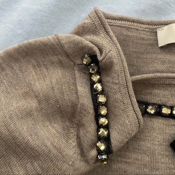 LOFT Sweater with Bow and Decorative Collar - Picture 4 of 7